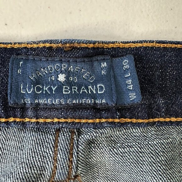 Lucky Brand 181 Relaxed Denim Jeans Size 44x30 Blue Straight Leg - Picture 3 of 12